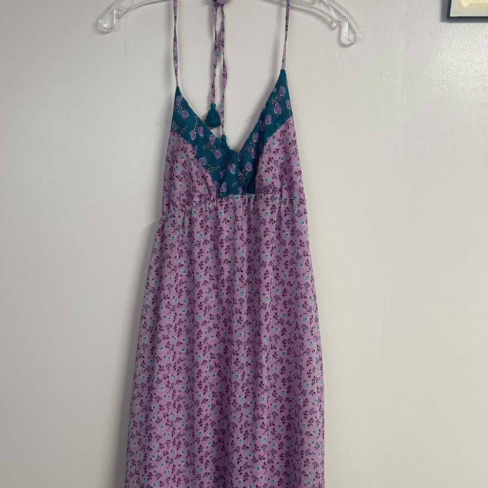 Old Navy Purple and Teal Floral Dress